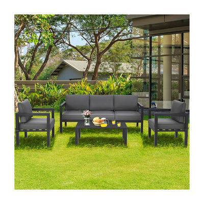 AJUNION 4 Stück Patio Möbel Sitzgestell Aluminium Außen für modernen Design Stil