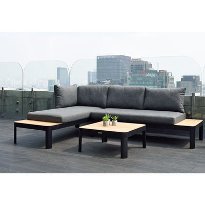 Modulare Gartenmöbel aus Aluminium L172xW72xH43cm AJUNION Außen-Schale Sektionsset