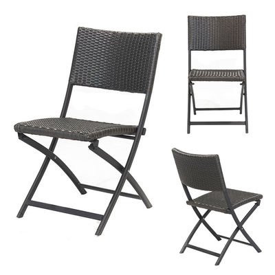Outdoor Bankett Veranstaltungen Klapp PE Rattan Wicker Esszimmer Kaffeestuhl mit Custom Logo