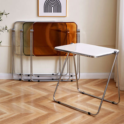 Metall- und Kunststoffklappbares Picknickessen Kaffeetisch für modernes Wohnzimmer im Garten