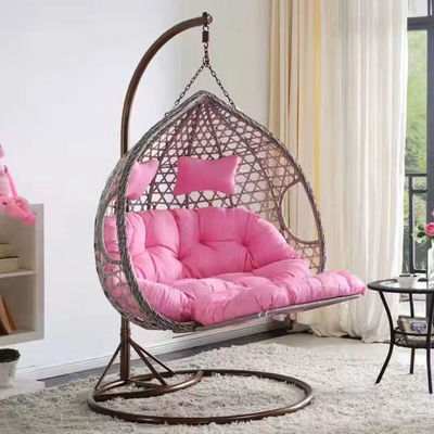 Außenbalkon Garten Terrasse Pe Rattan Wicker Ei Schwingersessel mit Stand