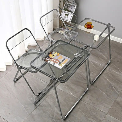 Klappbarer Plastik Acryl Metall Außengarten Wohnzimmer Tisch und Stuhl Set für den Park