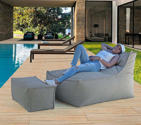 Innen-Außen-Wasserdichte Bohnensack-Sofa mit 3-5mm Bohnenfüllung und 30x75x30cm Pedalgröße