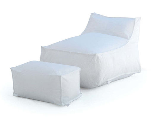 Innen-Außen-Wasserdichte Bohnensack-Sofa mit 3-5mm Bohnenfüllung und 30x75x30cm Pedalgröße