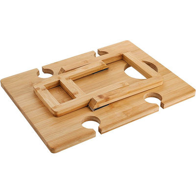 Portable Outdoor Indoor Holz Bambus Klapp Picknickschachtel Tisch für Snacks und Wein