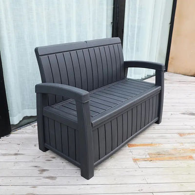 Plastik-Speicher-Arm-Bänk-Sitzstuhl für den Außenhof Terrasse Garten Balkon Park Strandpool