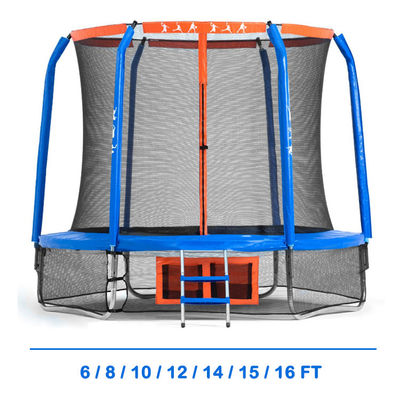 Stahlrahmen 14 FT oder OEM Erwachsene und Kinder Fitness Sprungbett Trampolin mit Sicherheitsnetz Indoor Sport