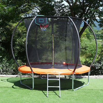 Outdoor Garten Kinder Kinder Fitness Springen Bett Rund Trampolin Mit Basketball Tor Sicherheitsnetz