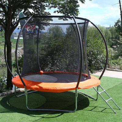 Outdoor Garten Kinder Kinder Fitness Springen Bett Rund Trampolin Mit Basketball Tor Sicherheitsnetz