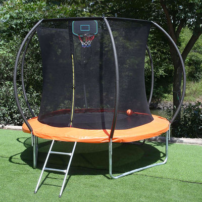 Outdoor Garten Kinder Kinder Fitness Springen Bett Rund Trampolin Mit Basketball Tor Sicherheitsnetz