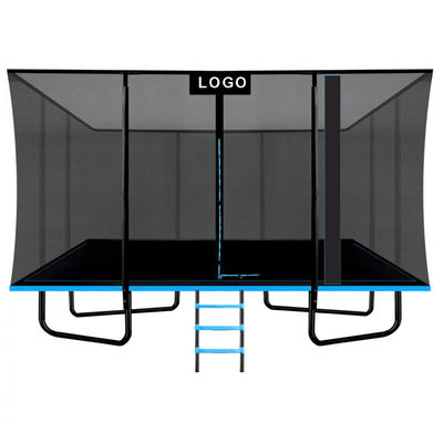 Unisex Outdoor Garten Park Fitness Elastisches Bett Rechteck Trampolin mit Sicherheitsnetz