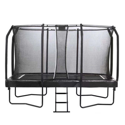 Unisex Outdoor Garten Park Fitness Elastisches Bett Rechteck Trampolin mit Sicherheitsnetz