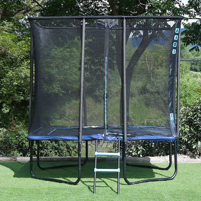 Unisex Outdoor Garten Park Fitness Elastisches Bett Rechteck Trampolin mit Sicherheitsnetz