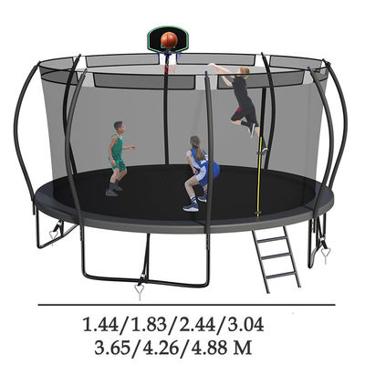 Erwachsene Kinder Kinder Basketball Hoop Set Trampolin mit Schutznetz und Logo Option
