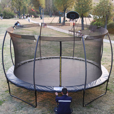 Erwachsene Kinder Kinder Basketball Hoop Set Trampolin mit Schutznetz und Logo Option