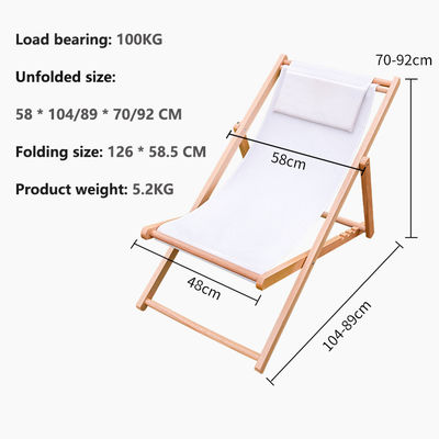 Faltbares Holz-Stuhl für Garten-Strand und Camping