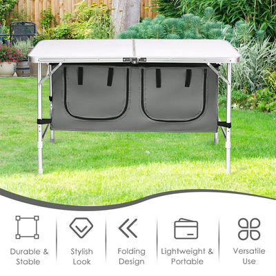 Bequemer Garten im Freien Terrasse Party Event Camping Tisch mit Lagerraum