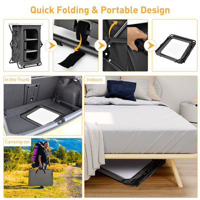 Außenmöbel Klapptable Portable Table für Garten Camping Portable Storage Cabinet