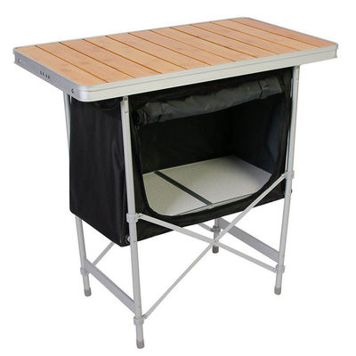 Leichtgewichtiges Bambustisch Picnic-Storage-Schrank für Outdoor Garden Patio Party Event