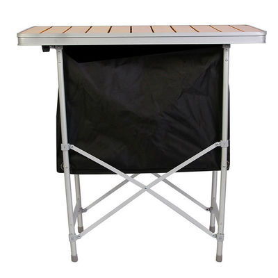 Leichtgewichtiges Bambustisch Picnic-Storage-Schrank für Outdoor Garden Patio Party Event