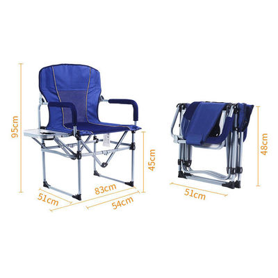 Outdoor Camping Picknick Fischerstuhl mit Seitentisch Leichtgewicht und tragbares Design