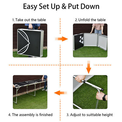 Outdoor Garten Bar Bistro Cafe Patio Party Portable Klappbare Metall Bier Pong Tisch