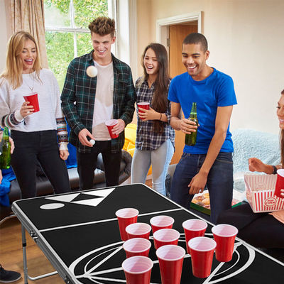Outdoor Garten Bar Bistro Cafe Patio Party Portable Klappbare Metall Bier Pong Tisch