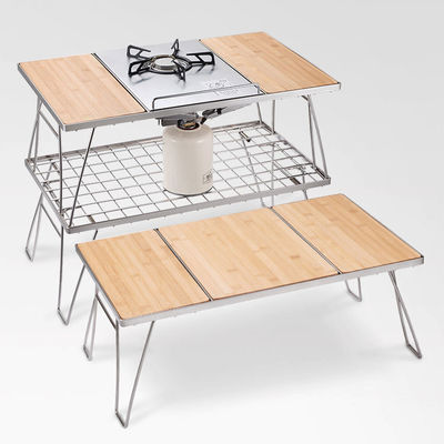 Leichtgewicht Portable verstellbares Grill Strand Picknick Camping Küche Igt Tisch mit 1