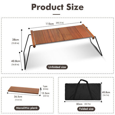 Leichtgewicht Portable verstellbares Grill Strand Picknick Camping Küchentisch zum Abendessen