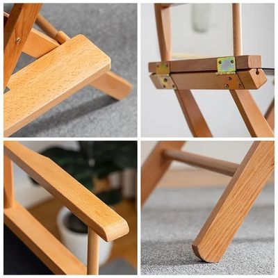 Logo Kein oder benutzerdefiniertes Logo Hohe Holzklappung Direktorstuhl für Outdoor Indoor Camping
