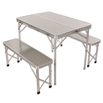 Aussengarten Patio Portable Aluminium Camping Esstisch und Stuhl Set für Grill Strand Picknick