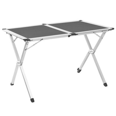 Portabler, leichter Aluminium-Falttisch für eine Party im Garten im Freien