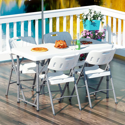 Foldable Outdoor HDPE Kunststoff Metall verstellbar Party Event Picknick Esstisch für Camping