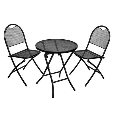 Outdoor Café Bistro Patio Custom Logo Esstisch und Stuhl-Sets mit stapelbarem Design