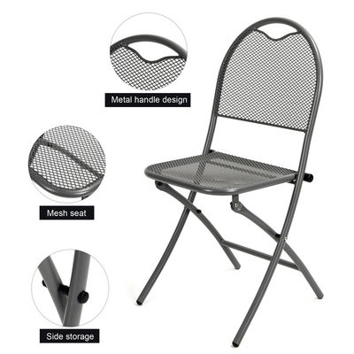 Outdoor Café Bistro Patio Custom Logo Esstisch und Stuhl-Sets mit stapelbarem Design