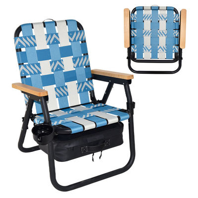 Outdoor-Picknick Reisen Strand Leichtgewichts-Metall Klappstühle Tragbare Klappstühle Camping Rucksack