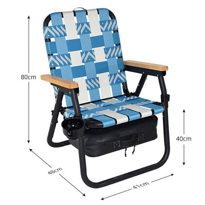 Outdoor-Picknick Reisen Strand Leichtgewichts-Metall Klappstühle Tragbare Klappstühle Camping Rucksack