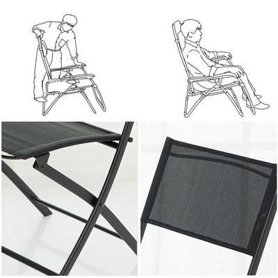 Broderieren oder Drucken Metallglas Terrassen Esszet für Outdoor Bistro Balkon Cafe