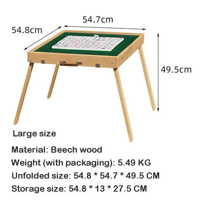 Holz-Panel-Portable Mahjong-Tisch für Veranstaltungen und Versammlungen im Freien