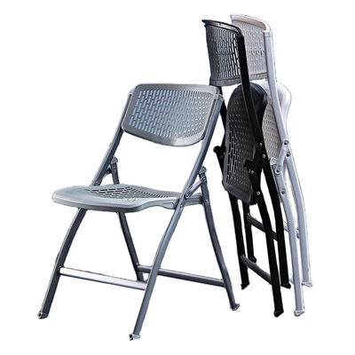 Outdoor Bankett Veranstaltungen Kunststoff Metall Klappstuhl Weiß Schwarz Esszessel für Hochzeitshotel
