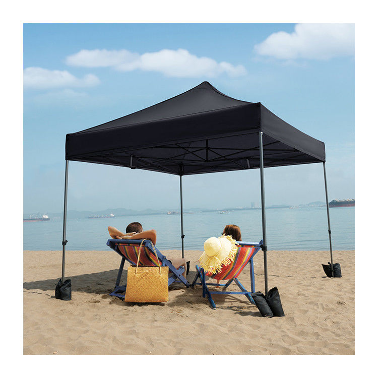 Außenstrand Sonnenschirm Gazebo Zelt D300 x W300 x H341cm Pop Up Baldachin mit Sandbeutel