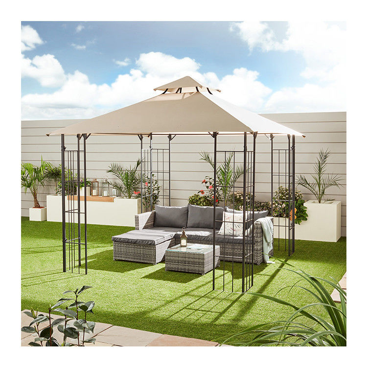 Polyestergewebe D300 x W300 x H280cm Grill Gazebo Ersatzdach für Terrassenunterkunft