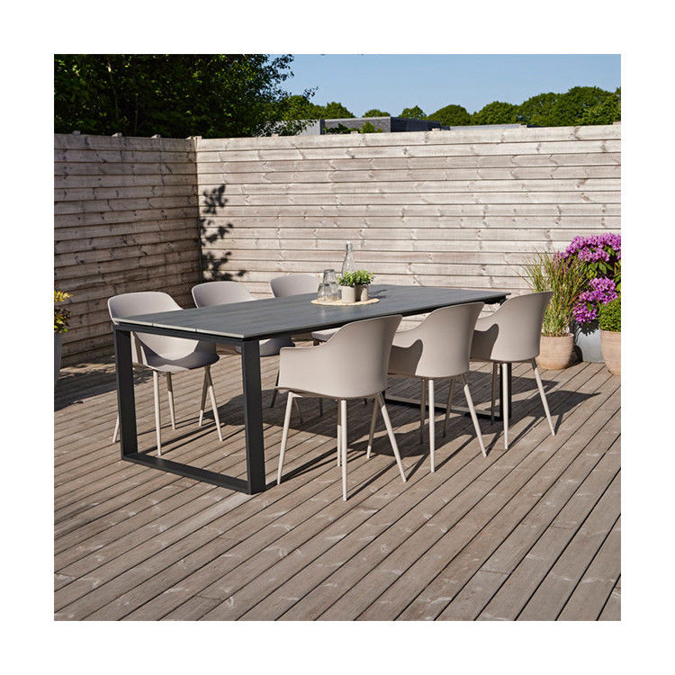 Spezifisches Garten-Set AJUNION 6 Sitz-Esstisch für Outdoor-Essen und Freizeit