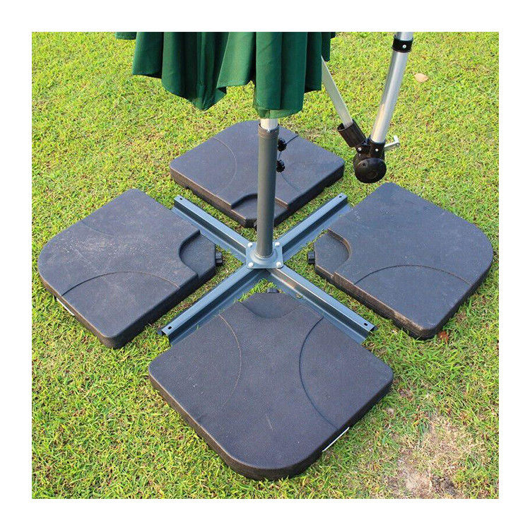 Modernes Design 50L x 50W x 7.5Hcm Plastik-Strahlerstand mit Wasser oder Sand gefüllt