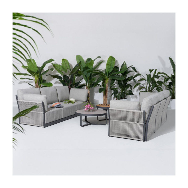 Modern Luxus Terrassenmöbel Stoff Sofa Garten Set für Villa Garten Moderner Stil