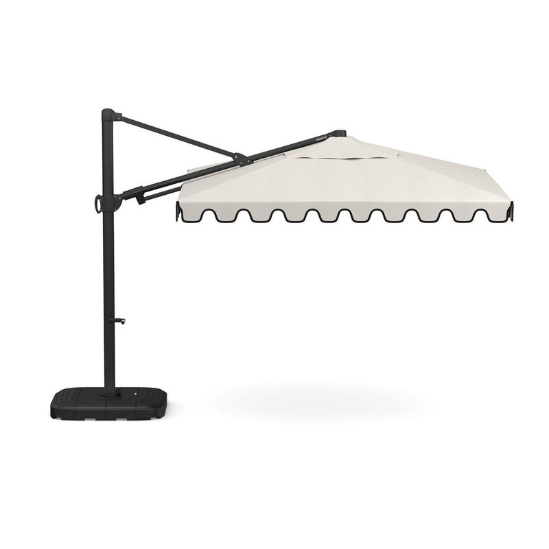 18" W x 103" H AJUNION Moderne Aluminium-Wasserdichte Sonnenschirm für kommerzielle Restaurants