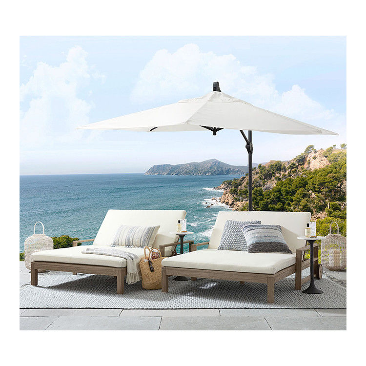 16.5&quot;L x 6&quot;W x 90&quot;H Regenschirm-Paket Luxus-Aluminium-Patio-Regenschirm und weitere Optionen