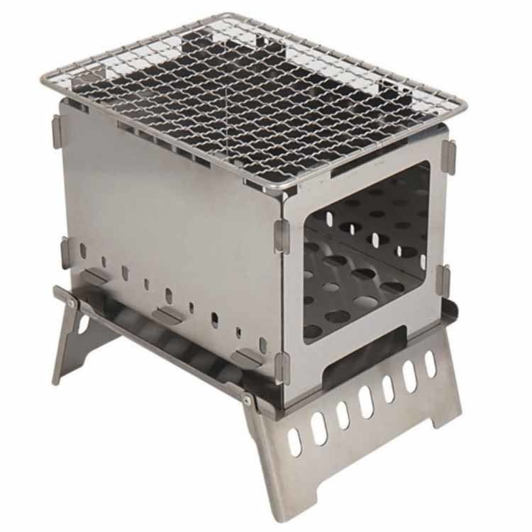 20*15*21 cm oder OEM Feuerstellen Edelstahl Mini klappbarer Campingofen für Picknicks