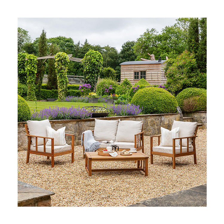 Gartenbausatz aus Massivholz Gartenmöbel aus Teakholz Sofa Set Gartenstuhl