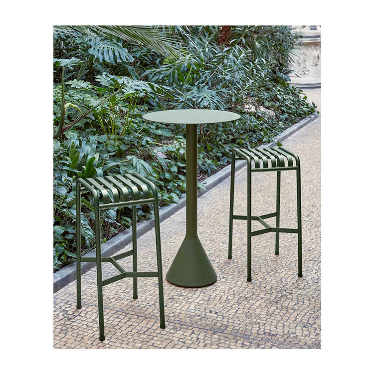 Außenmöbel Bar Set AJUNION Minimalistischen Stil Bar Tisch und Stuhl für Innenhof